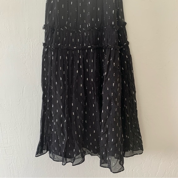 Joie Althia Metallic Embroidered Silk Dress - Picture 13 of 16